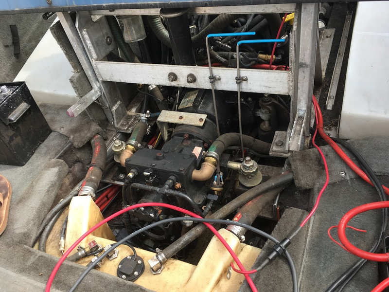 This is just a small sample of the many hoses and wires going everywhere in this boat. You DO NOT want a poorly maintained example of this boat, it will kill you.
